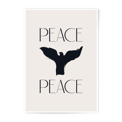 Peace Bird Photographic Print, Minimalist Wall Art, Hope Poster, Symbol of Peace, Abstract Bird Art, Inspirational Decor, Modern Art Print - Tawshia