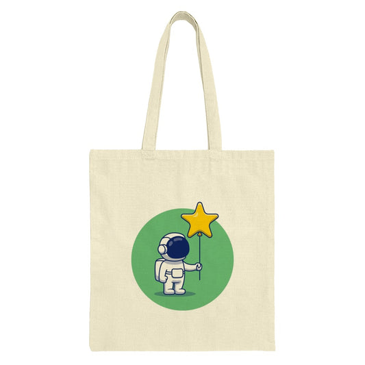 Astronaut Tote Bag, Star Balloon, Space Lover Gift, Cartoon Astronaut, Cute Tote, Gift For Kids, Astronomy Fan, Book Bag, School Bag - Tawshia