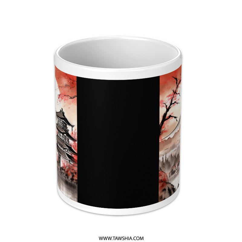 Traditional Japanese Landscape Art Mug product