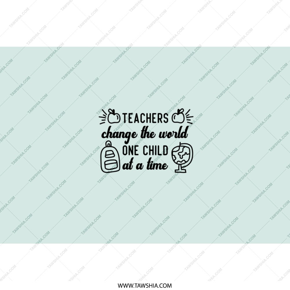 Teacher Tumbler, Teachers Change the World Gift, Teacher Appreciation Gift, Teacher Travel Mug, Cute Teacher Gifts, Teacher Tumblers with - Tawshia