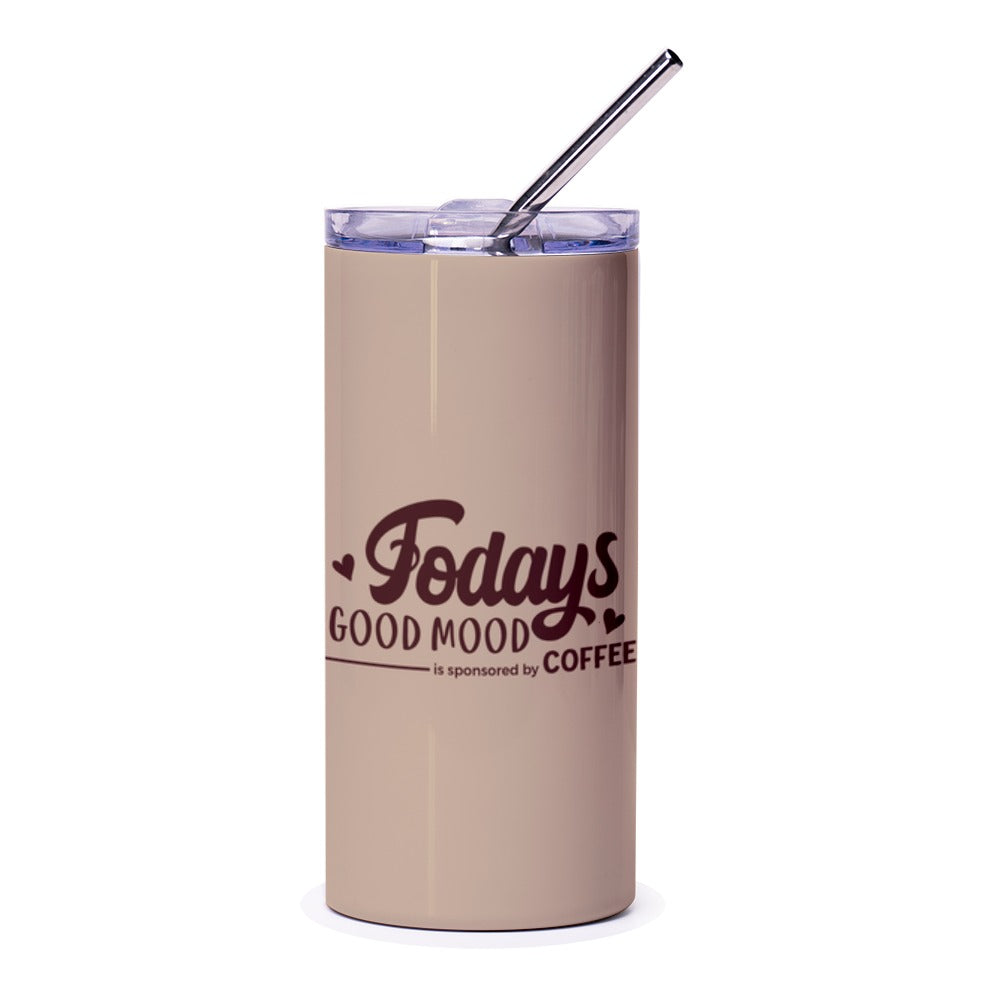 Todays Good Mood Coffee Tumbler, Funny Coffee Tumbler, Coffee Lover Gift, Coffee Addict, Drink Tumbler, Gift for Friend - Tawshia