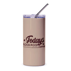 Todays Good Mood Coffee Tumbler, Funny Coffee Tumbler, Coffee Lover Gift, Coffee Addict, Drink Tumbler, Gift for Friend - Tawshia