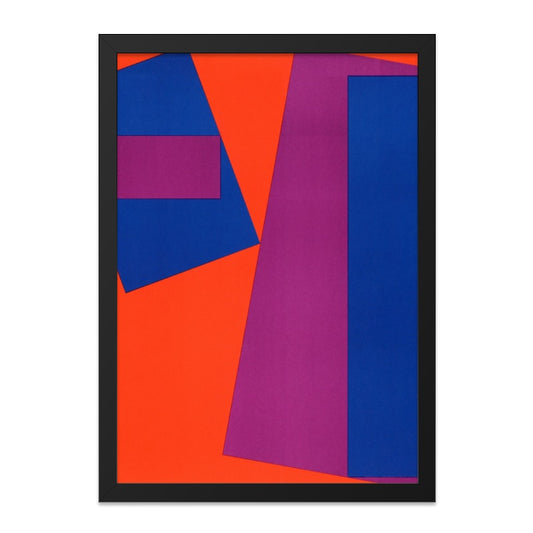 Modern Abstract Art Print, Geometric Wall Art, Contemporary Home Decor, Colorful Art, Framed Art Print, Home Office Decor, Wall Decor - Tawshia