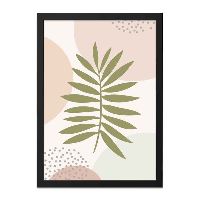 Abstract Palm Wall Art, Boho Wall Decor, Botanical Print, Tropical Leaves, Modern Art Print, Minimalist Wall Art, Trendy Home Decor - Tawshia