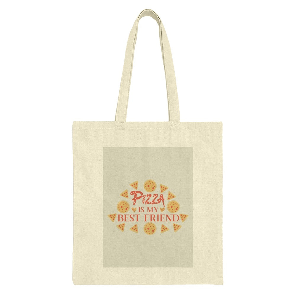 Pizza Is My Best Friend Tote Bag, Funny Pizza Lover Gift, Foodie Tote, Novelty Shopping Bag, Pizza Obsessed, Carry All, Everyday Tote - Tawshia