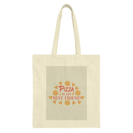 Pizza Is My Best Friend Tote Bag, Funny Pizza Lover Gift, Foodie Tote, Novelty Shopping Bag, Pizza Obsessed, Carry All, Everyday Tote - Tawshia