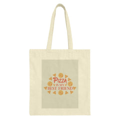 Pizza Is My Best Friend Tote Bag, Funny Pizza Lover Gift, Foodie Tote, Novelty Shopping Bag, Pizza Obsessed, Carry All, Everyday Tote - Tawshia