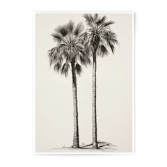 Palm Tree Photographic Print, Minimalist Wall Art, Tropical Home Decor, Sepia Palm Print, Fine Art Photography, Beach House Art - Tawshia