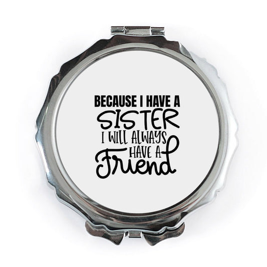Sister Friend Pocket Mirror, Sister Gift, Sister Birthday, Best Friend Gift, Compact Mirror, Personalized Gift - Tawshia