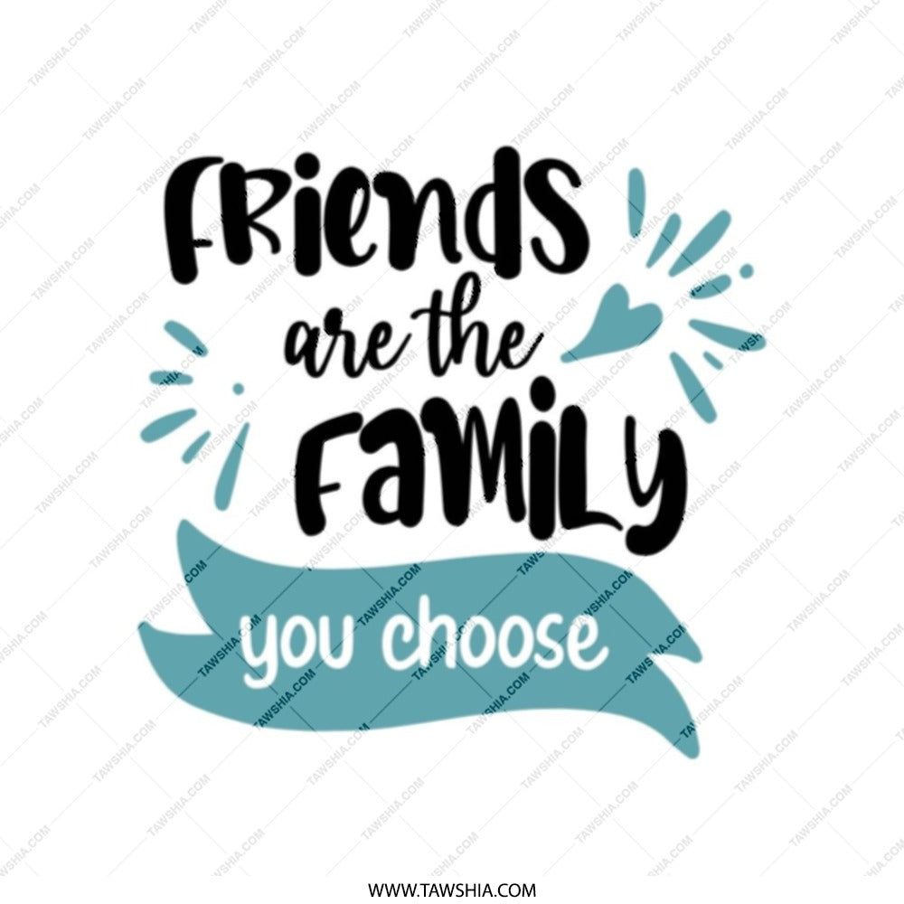 Friends are Family Tote Bag, Inspirational Tote, Gift For Friend, Best Friend Gift, Cute Tote Bag, Everyday Tote Bag, Friendship Gift - Tawshia