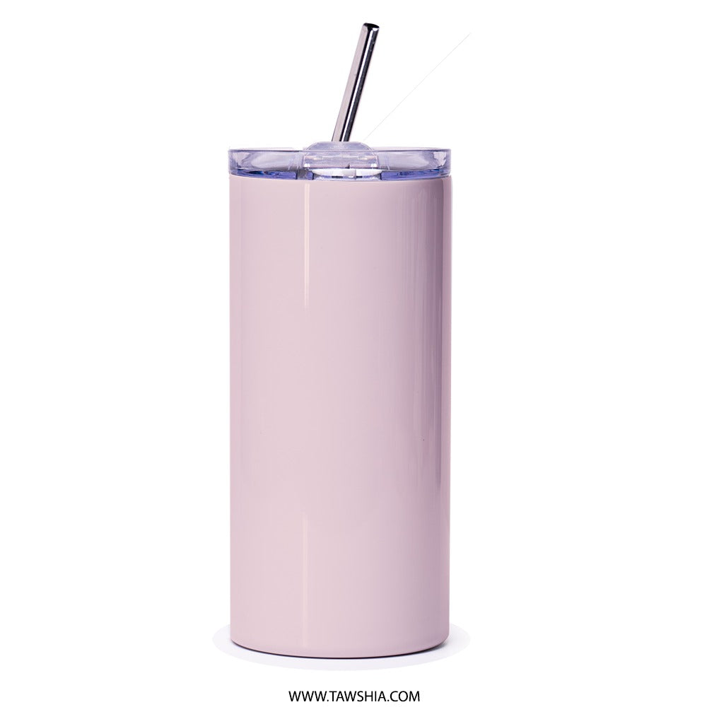 Pink Tree Tumbler, Watercolor Art, Cute Travel Mug, Floral Tumbler, Coffee Cup, Gift Idea, Aesthetic Tumbler, Drinkware, Birthday Gift - Tawshia