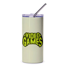 Video Games Tumbler, Gamer Gift Idea, Console Controller Art, Gifts for Gamers, Cool Design Drinkware, Unique Tumbler for Geeks - Tawshia