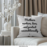 Mothers Love Pillow, Mom Gift Pillow, Nurture Pillow, Mothers Day Pillow, Sentimental Pillow, Home Decor Pillow, Decorative Pillow - Tawshia