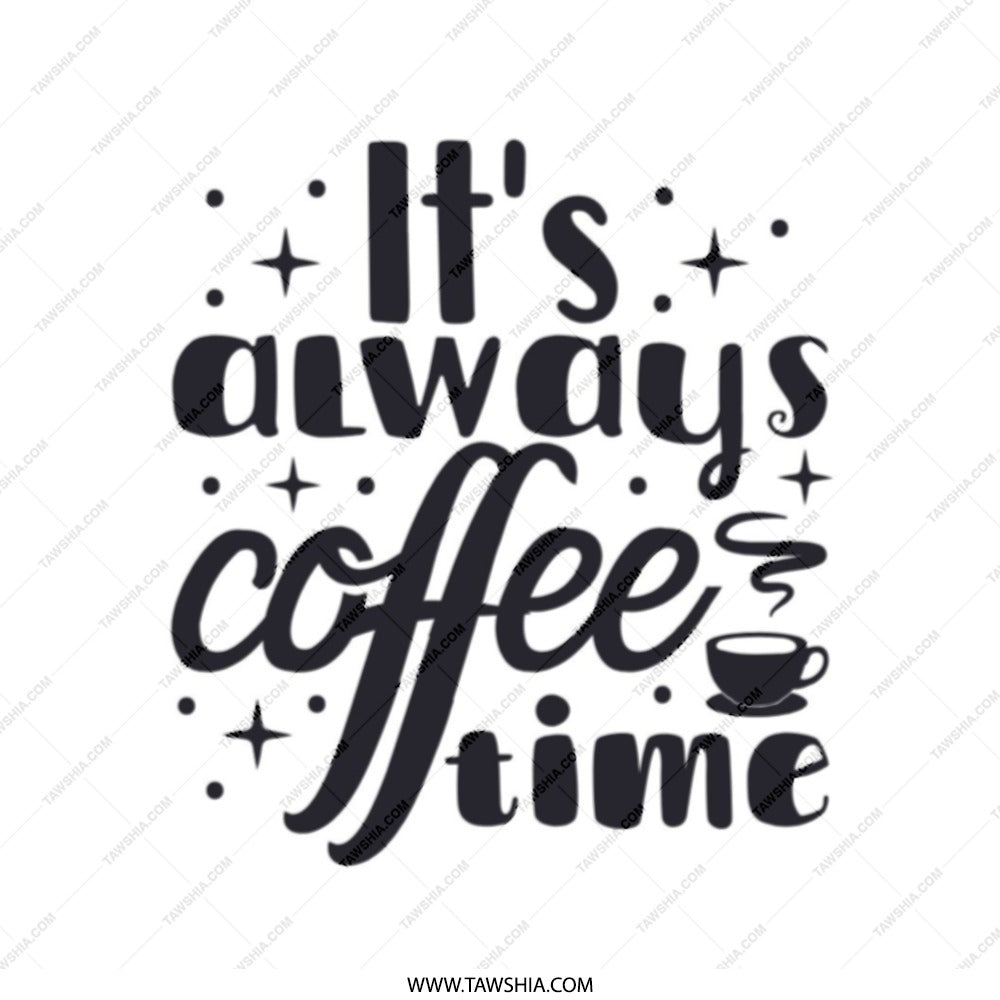 Coffee Time Tote Bag, Cute Coffee Lover Gift, Everyday Tote Bag, Coffee Addict Reusable Bag, Book Bag, Shopping Bag, Gift For Her - Tawshia