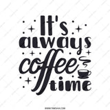 Coffee Time Tote Bag, Cute Coffee Lover Gift, Everyday Tote Bag, Coffee Addict Reusable Bag, Book Bag, Shopping Bag, Gift For Her - Tawshia