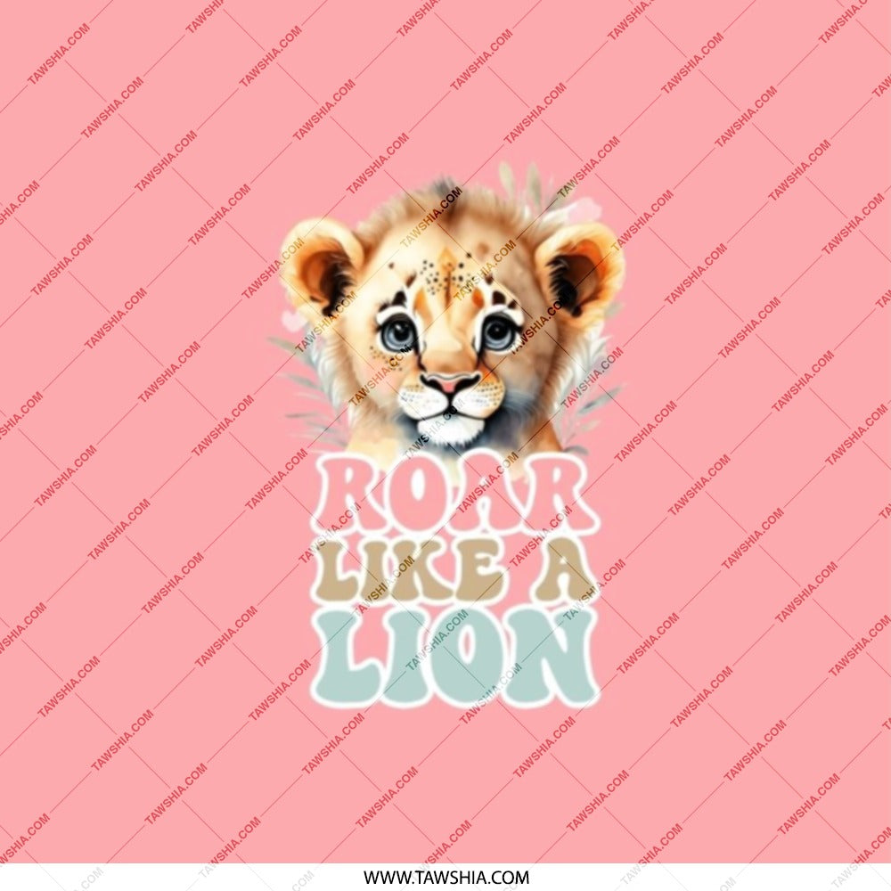 Cute Lion Cub Pocket Mirror, Roar Like a Lion Design, Portable Makeup Mirror, Gift for Her, Animal Lover Gift, Pocket Mirror Compact - Tawshia