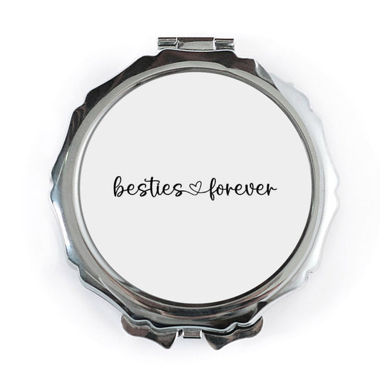 Besties Forever Pocket Mirror, Friend Gift, Compact Mirror, Best Friend Gift, Friendship Gift, Pocket Mirror for Best Friend - Tawshia
