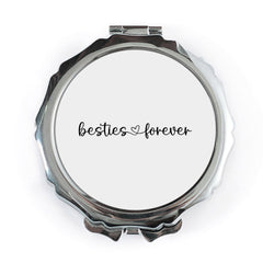 Besties Forever Pocket Mirror, Friend Gift, Compact Mirror, Best Friend Gift, Friendship Gift, Pocket Mirror for Best Friend - Tawshia