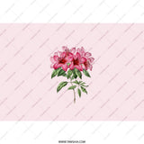 Pink Azalea Flower Tumbler, Floral Tumbler, Botanical Tumbler, Gift for Plant Lover, Pink Flower Gifts, Floral Tumblers - Tawshia