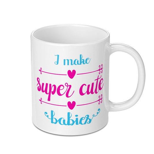 Super Cute Babies Mug, Funny Parent Mug, New Mom Mug, Cute Baby Gift, Pregnancy Gift, Mom Coffee Mug - Tawshia