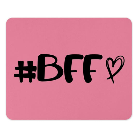 BFF Mouse Pad, Best Friends Forever, Friendship Gift, Pink Mousepad, Cute Office Decor, Computer Accessory, Gift for Her, Desk Accessory - Tawshia