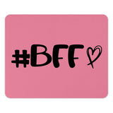 BFF Mouse Pad, Best Friends Forever, Friendship Gift, Pink Mousepad, Cute Office Decor, Computer Accessory, Gift for Her, Desk Accessory - Tawshia
