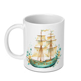 Vintage Sailboat Ocean Art Coffee Mug product