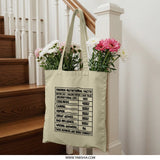 Friends Nutritional Facts Tote Bag, Funny Friendship Gift, Best Friends Gift, Bestie Birthday, Gift for Best Friend, Cool Woman Bag - Tawshia