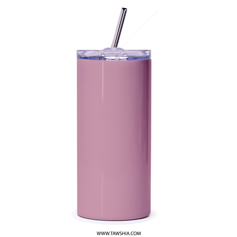 Floral Hat Tumbler, Elegant Tumbler, Gift for Her, Tea Party Tumbler, Garden Party Gift, Tumbler with Straw, Unique Tumbler - Tawshia