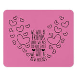Best Friends Forever Mouse Pad, Friendship Quote Mousepad, Cute Heart Mouse Pad, Friends Gift Idea, Desk Accessory - Tawshia