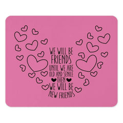 Best Friends Forever Mouse Pad, Friendship Quote Mousepad, Cute Heart Mouse Pad, Friends Gift Idea, Desk Accessory - Tawshia