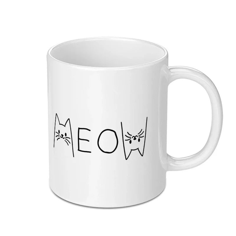 Cute Meow Cat Design Coffee Mug Perfect Gift product
