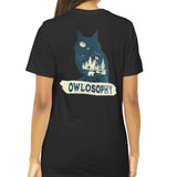 Owlosophy Owl Graphic Women's Black T-Shirt product