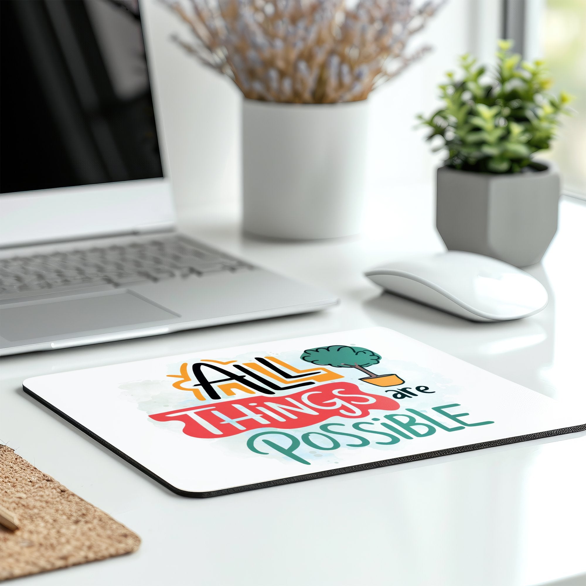 Motivational All Things Are Possible Mouse Pad product