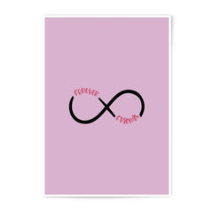 Forever Friends Photographic Prints, Friendship Wall Art, Best Friends Gift, Infinity Symbol Print, Cute Room Decor, Friendship Decor - Tawshia