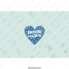Book Lover Tumbler, Heart Tumbler, Bookish Gift, Book Reader Gift, Librarian Tumbler, Book Club Gift, Books, Reading Tumbler - Tawshia