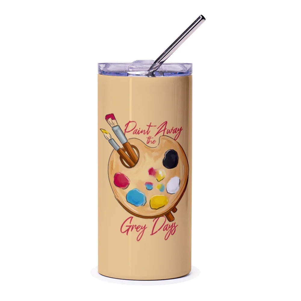 Paint Away the Grey Days Artistic Tumbler product