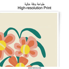 Floral Photographic Print, Flower Bouquet Art, Modern Flower Print, Botanical Wall Art, Home Decor - Tawshia