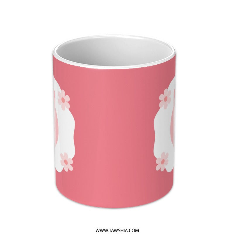 Pink Owl Mug, Cute Owl Coffee Mug, Flower Pattern Mug, Unique Animal Mug, Owl Lover Gift, Adorable Mug Gift - Tawshia