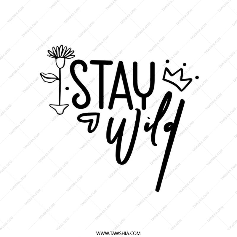 Stay Wild Pillow, Inspirational Pillow, Motivational Pillow, Decorative Pillow, Modern Pillow, Home Decor Pillow, Accent Pillow - Tawshia