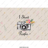 I Shoot People Camera Tumbler, Photography Lover Gift, Floral Camera Stainless Steel Tumbler, Photographer Tumbler, Gift for Photographers - Tawshia