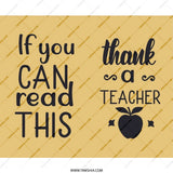Thank You Teacher Mouse Pad, Teacher Appreciation Gift, If You Can Read This Mousepad, Teacher Mousepad, School Teacher Gift Idea - Tawshia