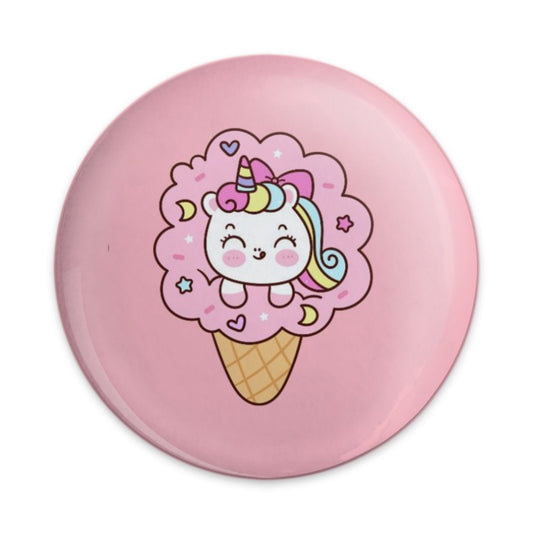 Cute Unicorn Ice Cream Pinback Button, Kawaii Style Button, Pastel Unicorn Badge, Fun Unicorn Pin, Unique Lapel Pin, Gift for Unicorn Lovers - Tawshia