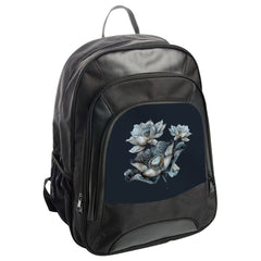Lotus Flower Backpack, Floral Art Bag, Botanical Design, Schoolbag, Travel Daypack, Everyday Carry All, Gift for Her, Backpack for Him - Tawshia