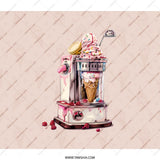 Ice Cream Machine Backpack, Novelty Backpack, Cute Backpack, Unique Backpack, Dessert Backpack, Sweet Treat Backpack, Stylish BackPack - Tawshia