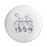 Happy Bride Pinback Button, Bridesmaid Button, Wedding Favor, Bridal Party Gift, Best Friend Pin, Wedding Accessories - Tawshia
