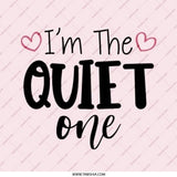 Quiet One Pinback Button, Introvert Gift, Funny Personality Badge, Sarcastic Humor Button, Pink Heart, Anti Social Button - Tawshia