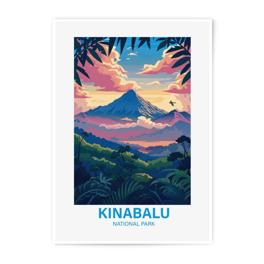 Kinabalu National Park Photographic Print, Mountain Art Print, Tropical Landscape Wall Decor, Nature Photography, Travel Poster - Tawshia