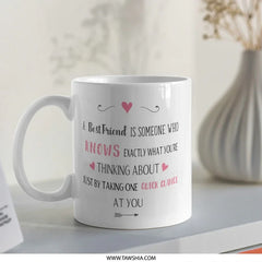 Best Friend Mug, Friend Gift, Friendship Mug, Bestie Gift, Gift For Best Friend, Funny Mug, Unique Mug, Coffee Mug, Tea Mug - Tawshia