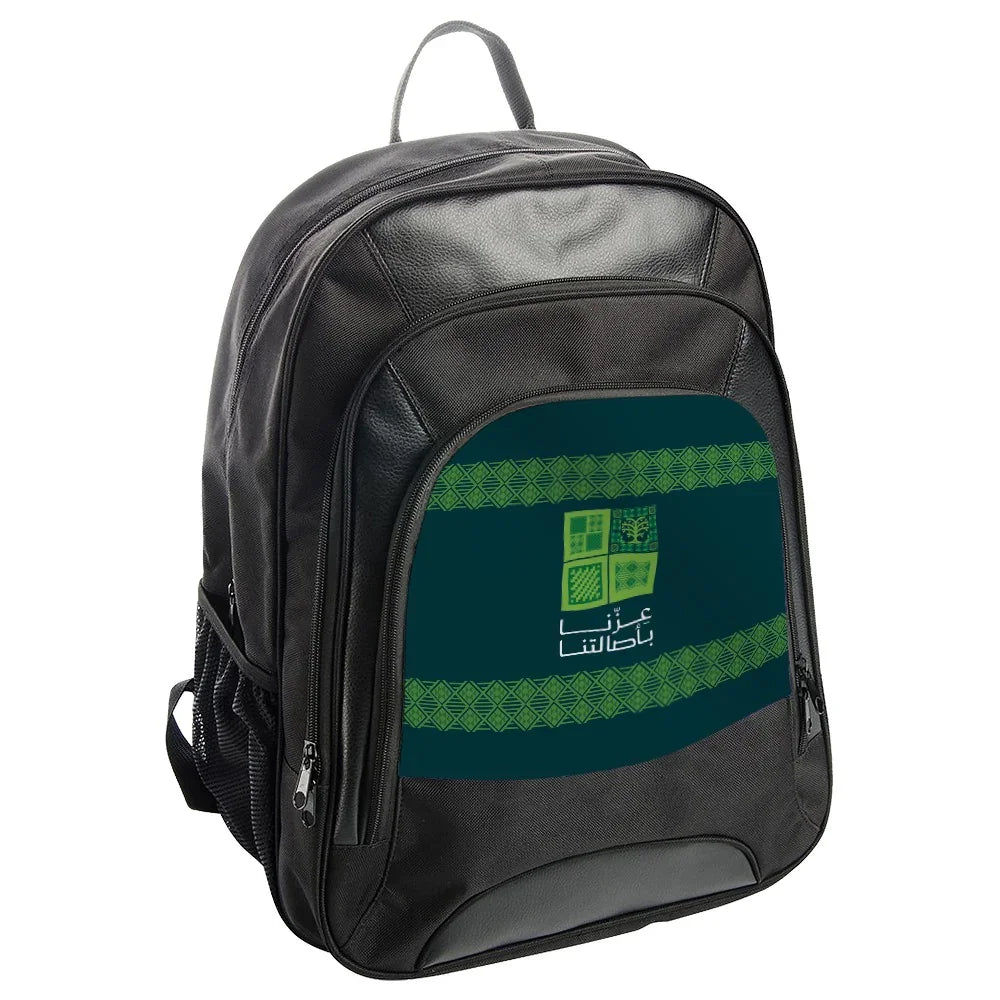 Stylish Black and Green Design Backpack product type